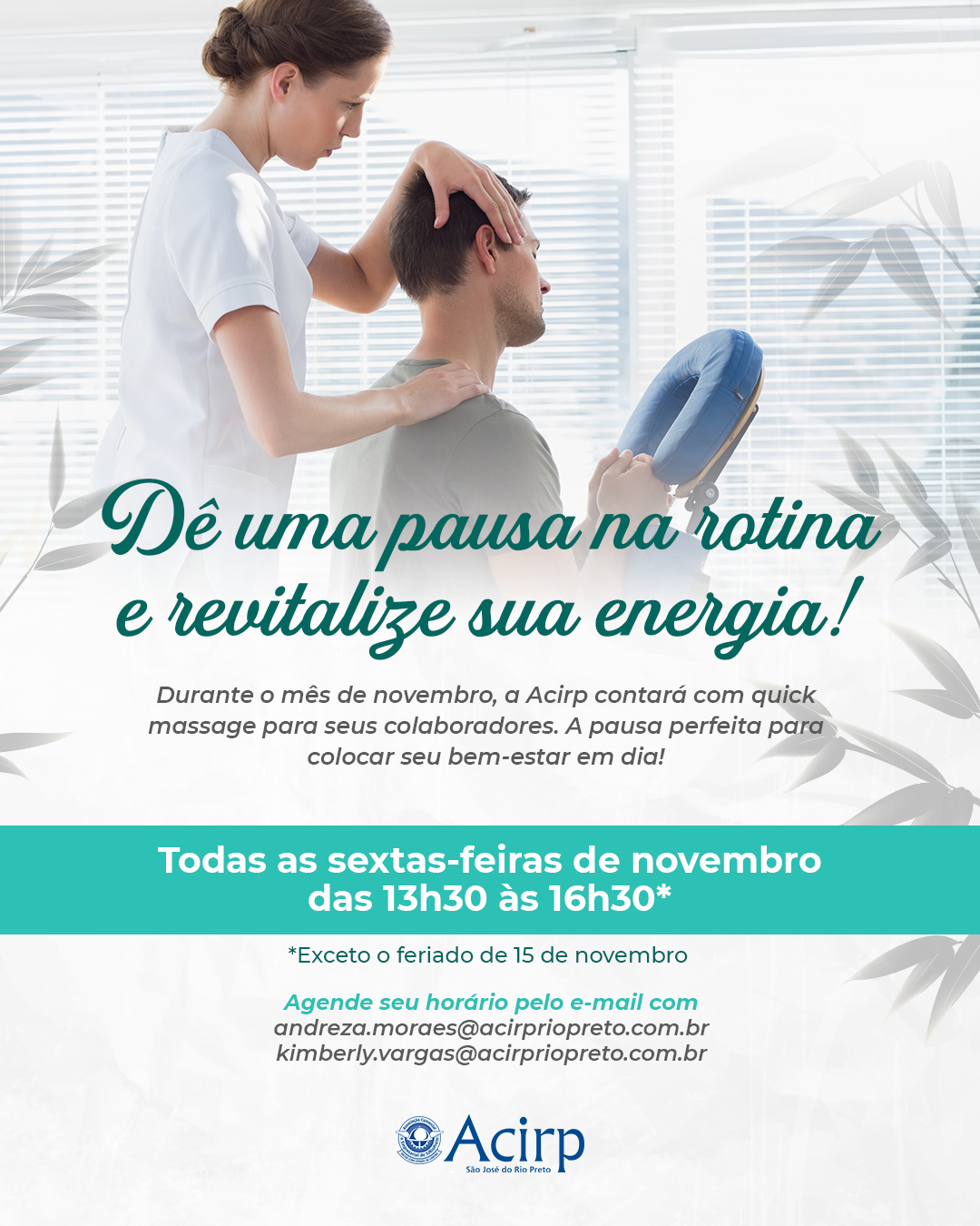 Comunicado Quick Massage