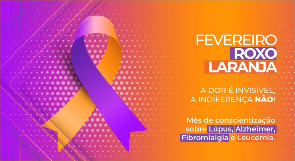 fevereiro laranja e roxo
