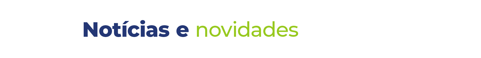 Notícias e novidades