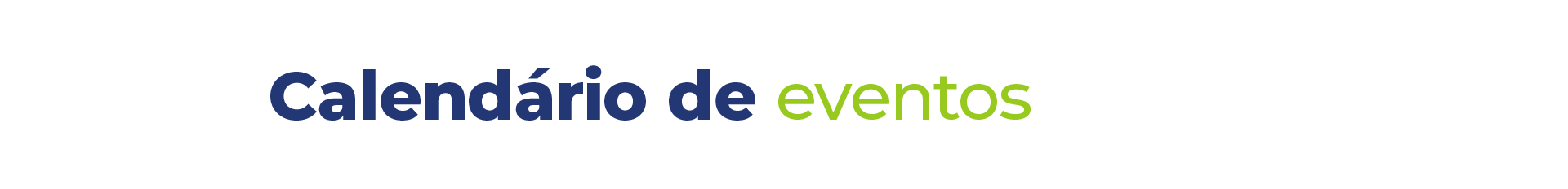 calendário de Eventos